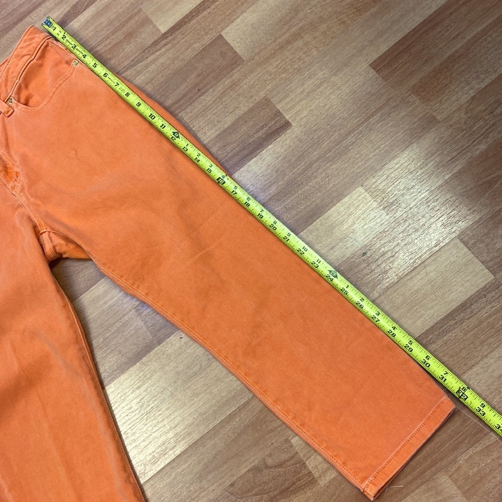 Micheal Kors Cropped Orange jeans size 8 - Picture 3 of 13